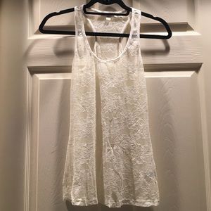 lace racerback tank