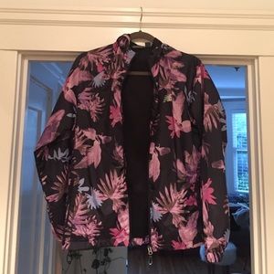 New balance floral purple windbreaker jacket sz M