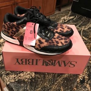 Sam & Libby cheetah print sneakers