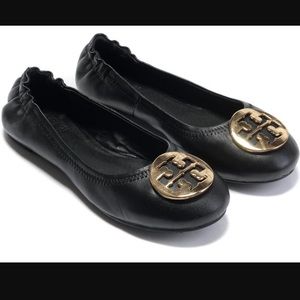 Tory Burch Black Reva Flat