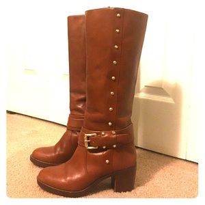 MICHAEL Michael Kors cognac boots, 2.5" heel
