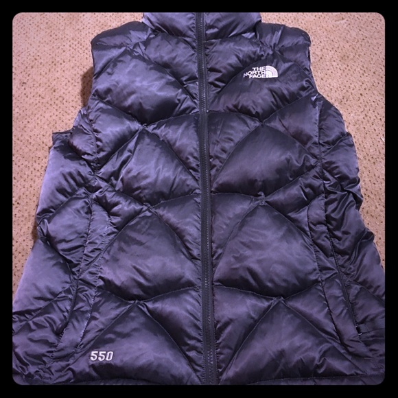 Women's North face dark grey vest