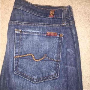 7 for all mankind skinny leg jeans. 30inch inseam