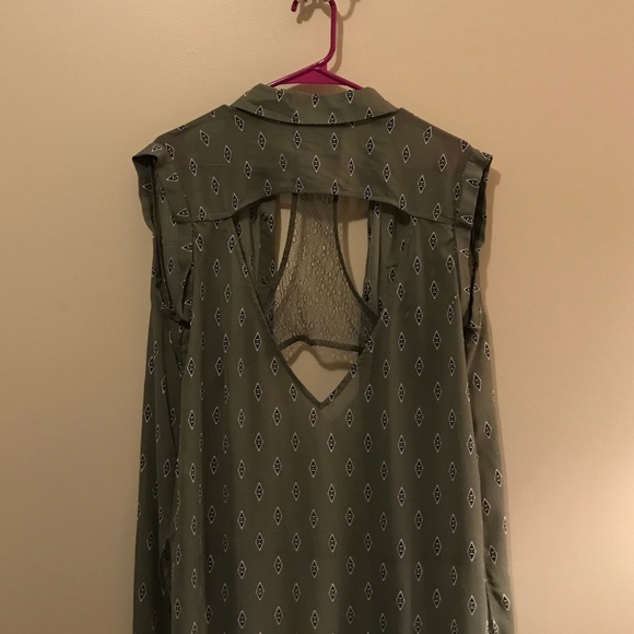 Free People NWOT ankle-length sleeveless cape - Picture 3 of 3