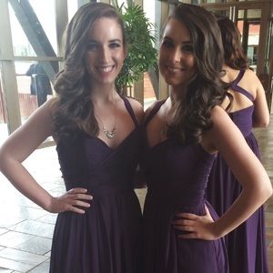 Wtoo Plum Bridesmaid dress