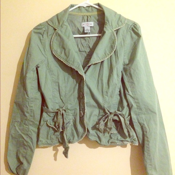Anthropologie green Sitwell jacket size 6