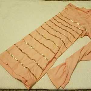 Pink sequin long sleeve tshirt