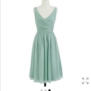 J crew Heidi dress in silk chiffon - Dust Shale