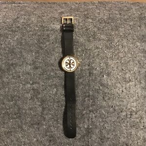 Tory Burch Reva Watch // Black & Gold