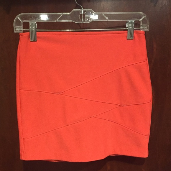 CORAL WRAP MINI SKIRT