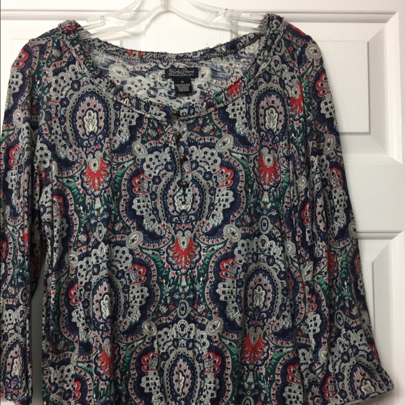 Lucky Brand multi colored Boho top!