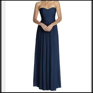 Dessy lux chiffon bridesmaid dress