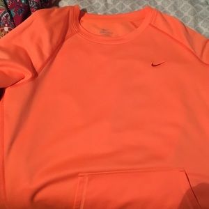 Nike dri fit sweatshirt-peach large