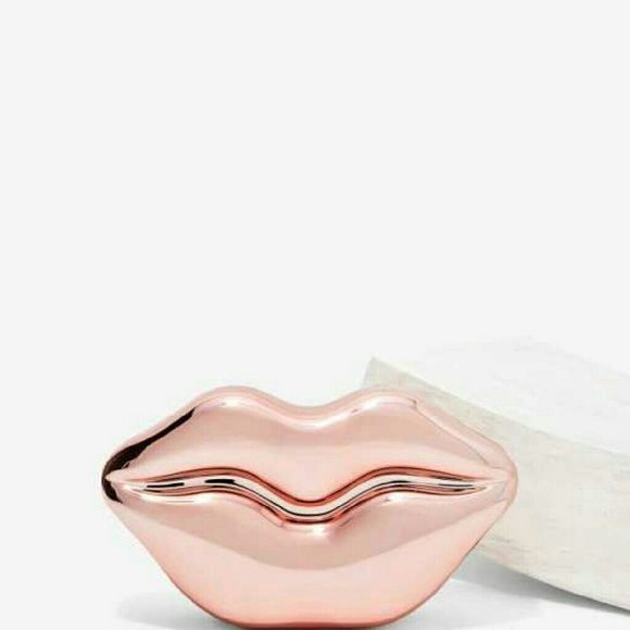 Nasty Gal Handbags - LAST ONE Kiss Me Metallic Clutch