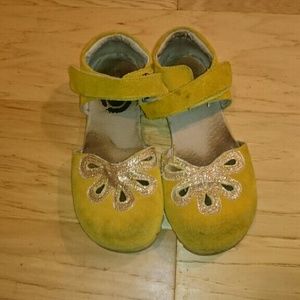 Livie luca mustard yellow petal shoes