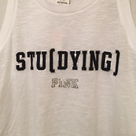 Victoria's Secret PINK Studying Racerback Tank - Picture 2 of 4