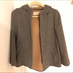 Zara hooded short coat. Adorable yet trendy!