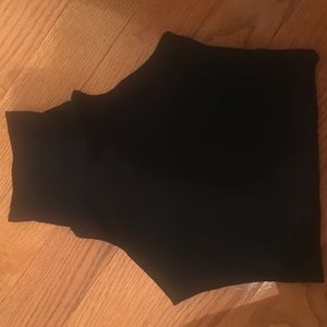 American Apparel Crop Turtleneck Sleeveless Top