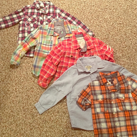 Boy's button-up shirts (5)