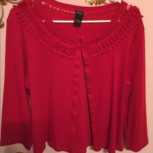 Christmas red cardigan