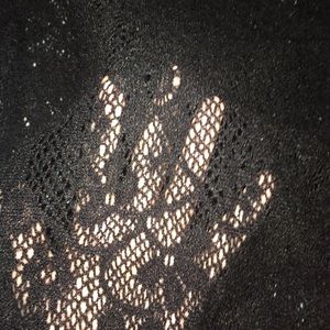 Black lace sweater