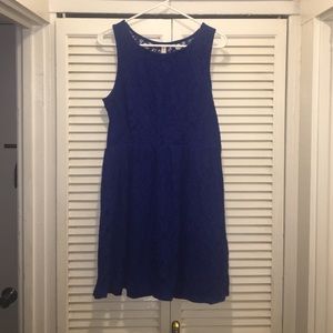 Cobalt blue sleeveless dress