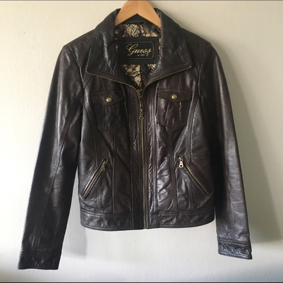 Genuine Leather Guess Jacket