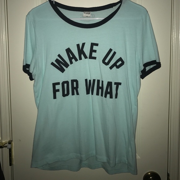 Victoria secrect "wake up for what" top