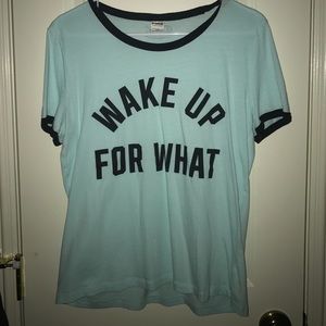 Victoria secrect "wake up for what" top