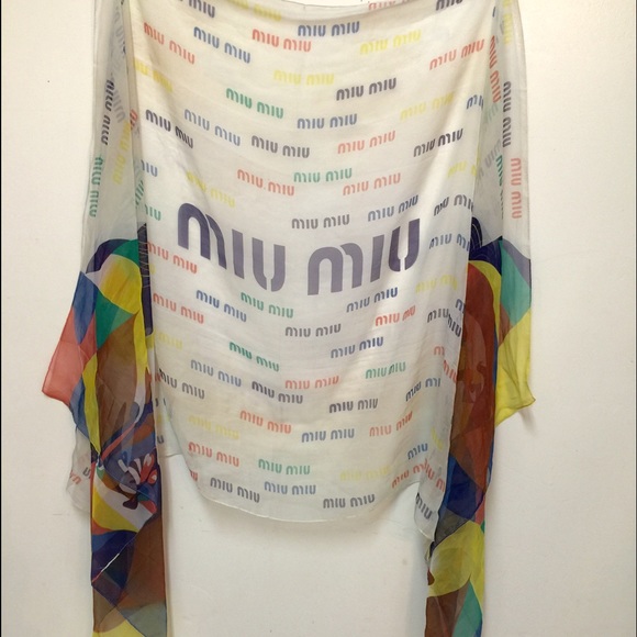 Miu Miu Accessories | Flash Salehuge Character Scarf | Poshmark