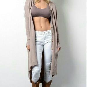 SOLD OUT Mauve Duster Cardigan Sweater