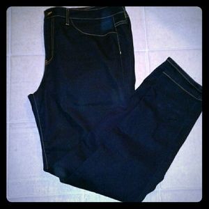 New Plus size indigo blue skinny jean