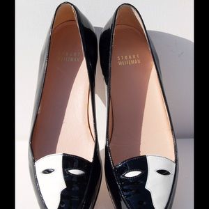 Stuart Weitzman Mask Face Patent Leather Flats  7