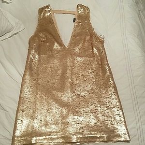 Brand new Forever 21 blush gold sequin dress.