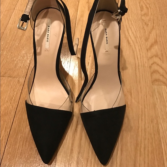 Zara Cap Toe Illusion Pumps Sz 38
