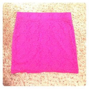 Nollie Pink Lace Skirt