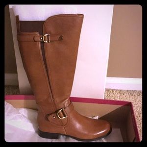Naturalizer Genuine Leather Wide Calf Boots