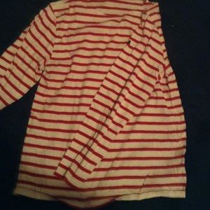 💗Red and white striped shirt💗