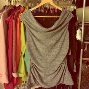 NWT AB Studio Sleeveless Sheer Back Blouse, Small