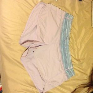 Purple Lululemon Run Times Shorts