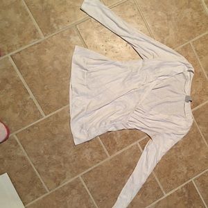 White Shimmer long sleeve shirt