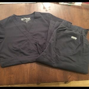 Steel Grey's Anatomy Scrub Set