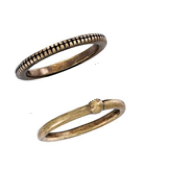 Silpada set of 2 Destination Stack Rings