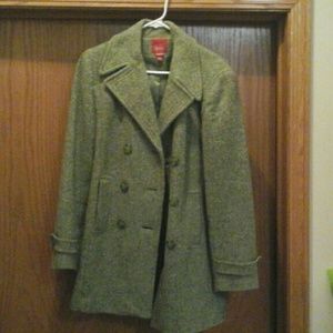 Women's pea green pea coat