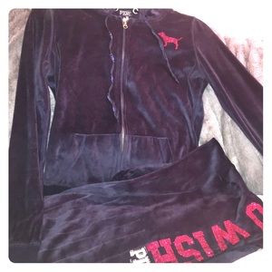 Victoria secrets PINK velour sweat suit