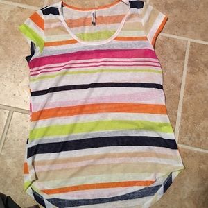 Multi color short sleeve large shirt