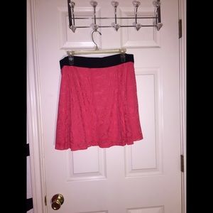 NWOT pink floral skirt