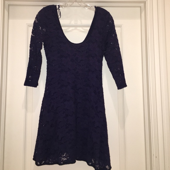 Free People Purple Lace Dress