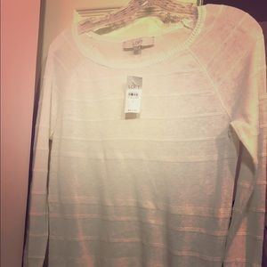 Ann Taylor Loft white sweater NWT - size small