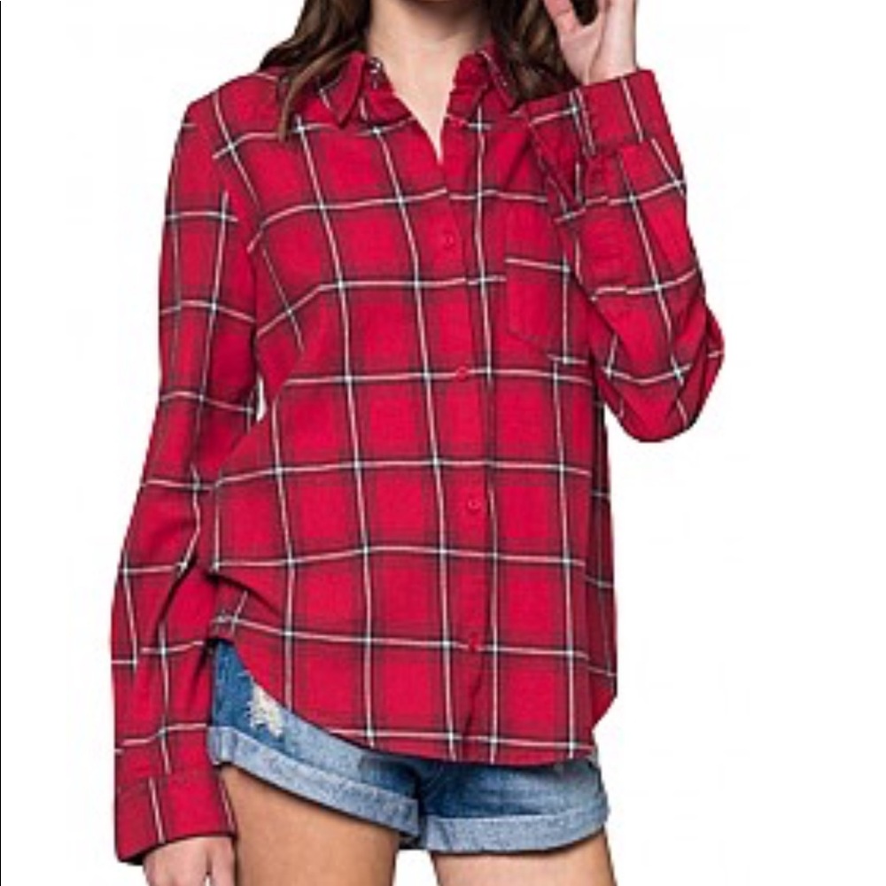 🌟LAST ONE🌟HONEY PUNCH Red Flannel
